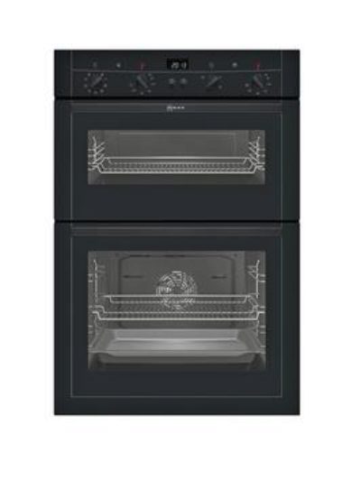 Neff U15M52S3Gb Built-In Double Electric Oven - Black